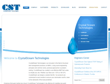 Tablet Screenshot of crystalstream.com